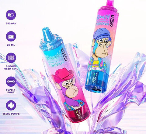 RandM Tornado 15000 Puffs Disposable Vape (Box of 10) Vape Club UK