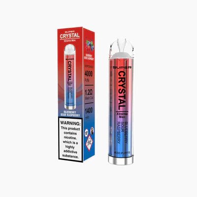 Super Crystal Xtreme Max 4000 Disposable Vape Pod Vape Club UK