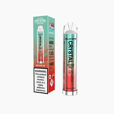 Super Crystal Xtreme Max 4000 Disposable Vape Pod Vape Club UK