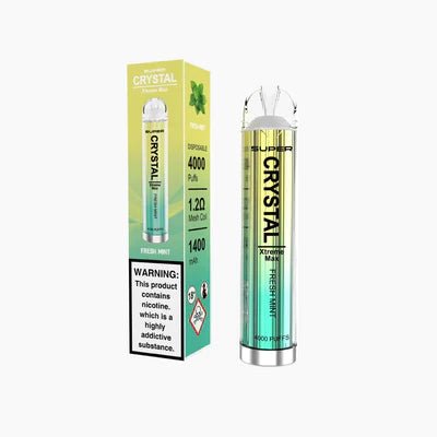 Super Crystal Xtreme Max 4000 Disposable Vape Pod Vape Club UK