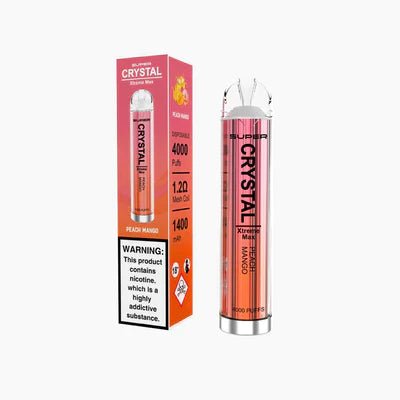 Super Crystal Xtreme Max 4000 Disposable Vape Pod Vape Club UK