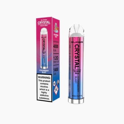 Super Crystal Xtreme Max 4000 Disposable Vape Pod Vape Club UK