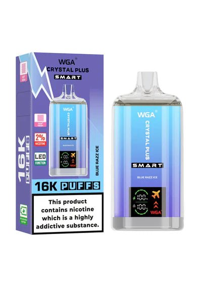 WGA Crystal Plus Smart 16000+ Puffs Disposable Vape (Box of 10) Vape Club UK