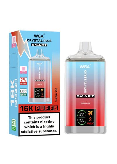 WGA Crystal Plus Smart 16000+ Puffs Disposable Vape (Box of 10) Vape Club UK
