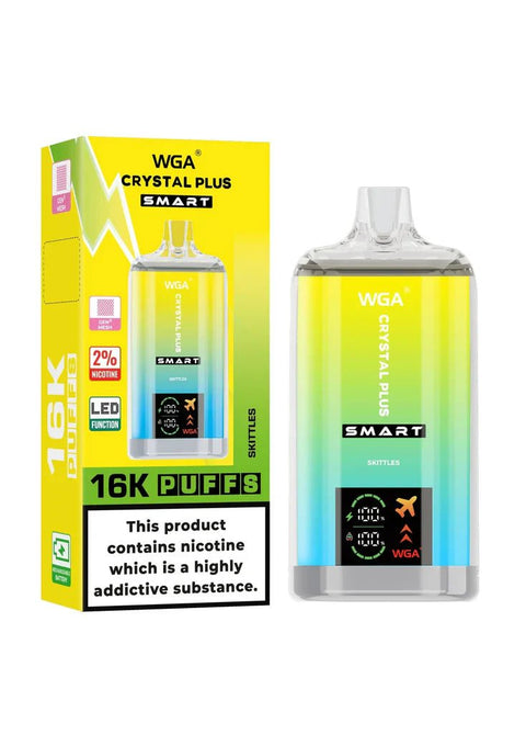 WGA Crystal Plus Smart 16000+ Puffs Disposable Vape (Box of 10) Vape Club UK