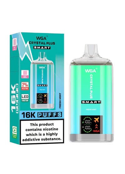 WGA Crystal Plus Smart 16000+ Puffs Disposable Vape (Box of 10) Vape Club UK
