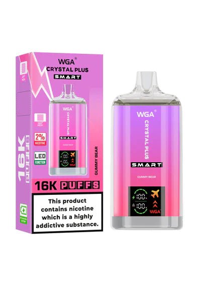 WGA Crystal Plus Smart 16000+ Puffs Disposable Vape (Box of 10) Vape Club UK