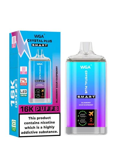 WGA Crystal Plus Smart 16000+ Puffs Disposable Vape (Box of 10) Vape Club UK