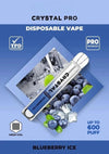 Crystal Pro Bar 600 Puffs Disposable Vape- pack of 10 vapeclubuk.co.uk