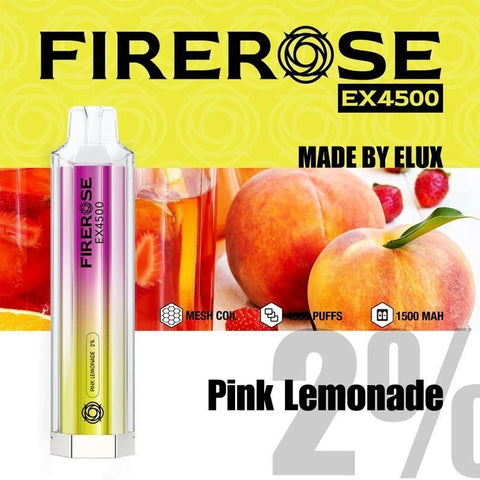 elux firerose ex4500 puffs 