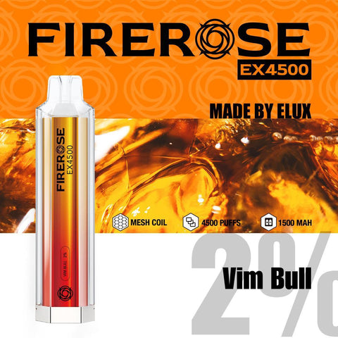 elux firerose ex4500 puffs 