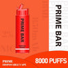 Prime Bar 8000 Disposable Vape Puff Bar Box of 10 vapeclubuk.co.uk