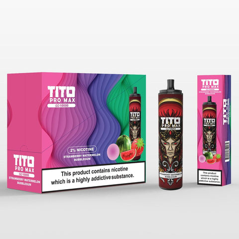 Tito Pro Max GD 10000 Disposable Vape Pod Pen Box of 10 vapeclubuk.co.uk