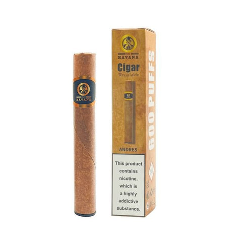 XO Havana Cigar 600 Disposable Vape Puff Pod Box of 10 vapeclubuk.co.uk